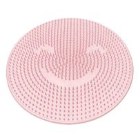 Kennifer Bath Massage Mat, Silicone Non Slip Shower Mats Foot Brush Massage Cushion Pads, Bathroom Clean Foot Dead Skin with Suction Cup (Pink)