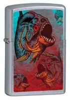 Zippo Fish Pocket Lighter (Multi, 5 1/2 x 3 1/2 cm)