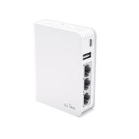 GL.iNet GL-AR750 Travel AC Router, 300Mbps(2.4G)+433Mbps(5G) Wi-Fi, 128MB RAM, MicroSD Storage Support, OpenWrt/LEDE pre-Installed, Power Adapter and Cables Included