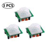 Aokin 3 Pack HC-SR501 Pir Motion IR Sensor Body Module Infrared for Arduino