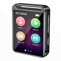 16GB Mini MP3 Player, HiFi Lossless Sound Music MP3 Player with FM Radio/Voice Recorder/E-Book, Supports up to 128GB, Earphone Included, 1.8inch Touch Screen (No Bluetooth)