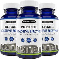 Stonehenge Health Incredible Digestive Enzymes - 18 Plant-Based Enzymes - Lipase, Lactase, Protease, Amylase, Bromelain for Gas, Bloating, Fatigue (3 Pack)