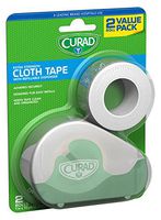 Curad Cloth Tape with Refillable Dispenser, Bonus Roll, 2 Count