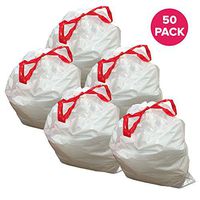 Think Crucial Durable Garbage Bags Fit simplehuman ?Size ?Q??, 50-65L / 13-17 Gallon (50 Pack)