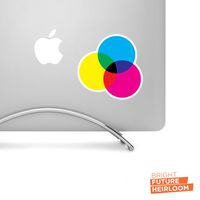 CMYK - 4" wide printed decal - For MacBook, laptop, tablet and more!