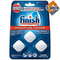 Finish In-Wash Dishwasher Cleaner: Clean Hidden Grease & Grime, 3ct (5 Pack)