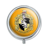 Harry Potter Hufflepuff Painted Crest Pill Case Trinket Gift Box