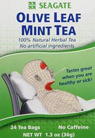 Seagate Products Olive Leaf Herbal Mint Tea 24 Count (Pack of 1)