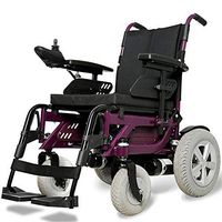ZXOIHH Automatic Intelligent Wheelchair, Folding Electric Old Scooter, Electromagnetic Brake for Elderly/Disabled