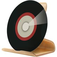 MOCOHANA Vinyl Record Display Stand Shelf Premium Wood LP Album Storage Holder Home Office Storage Rack Compatible with All CDs & LPs