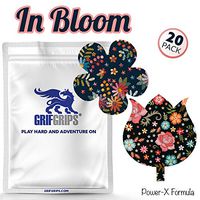 GrifGrips in Bloom Combo (Gardenia and Tulip Shapes - Pre-Cut for Dexcom G6 - Power-X Formula - 20 Pack)