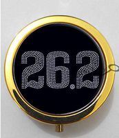 BlackKey 26.2 Marathon Running 3-Compartment Decorative Pocket Gift Box Case Organizer for Pill, Color 2 -431