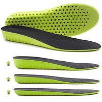Ailaka Elastic Shock Absorbing Height Increasing Sports Shoe Insoles, Soft Breathable Honeycomb Orthotic Replacement Inserts for Men & Women