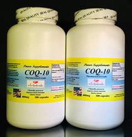 CoQ-10 q10 co-Enzyme, Anti-Aging 400mg - 600 (2x300) Capsules