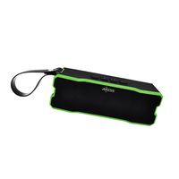 AXESS SPBW1075 Portable Waterproof Rechargeable Bluetooth Speaker with Built-in Speakerphone, Green