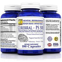 Mental Refreshment: Cerebral PS 500mg 100 Capsules - Best Value, Most Potent Phosphatidylserine