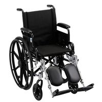 Nova MedicalProducts Healthcare 16" Lightweight Wheelchair with Desk Arms and Elevating Leg Rests