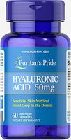 Puritan's Pride Hyaluronic Acid 50 mg-60 Capsules