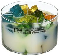 Primal Elements Color Bowl Soy Blend Candle, 8 OZ, Pineapple Rum Splash