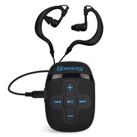 Docooler IPX8 Waterproof MP3 Player 8GB Music Player with Headphones Clip Design for Swimming Running Diving Black