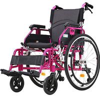 HAMIMI Wheelchair Ultra Light Portable Sports and Leisure Aluminum Cart Travel Comfort Folding Lightweight Shock Absorber Elderly Travel Small Wheeler Mobility Wheelchai