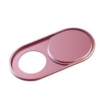Ikevan 1Pcs Sliding Webcam Cover Metal Webcam Cover Web Camera Blocker Computer Phone Ultra-Thin (Rose Gold)