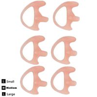 Lsgoodcare Replacement Earmold Earbud Compatible for Motorola Kenwood Midland 2 Way Radio Acoustic Air Coil Tube- Including Small, Middle and Large Soft Walkie Talkie Ear Piece Ear Buds Ear molds