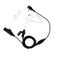 Klykon 2 Wire Surveillance Kit Covert Acoustic Tube Bodyguard Earpiece Headset Ptt Mic for Yaesu Vertex Standard VX-261 VX-230 VX-231 VX-298 VX-350 VX-351 VX-180 EVX-531 2 Way Radio Walkie Talkie