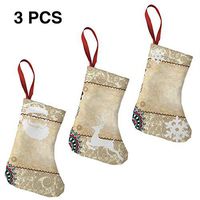 Christmas Stockings Decoration Retro Pattern Great for Funny Xmas Party