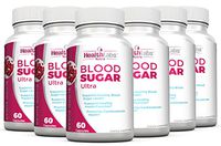 Health Labs Nutra Blood Sugar Ultra - Supports Healthy Blood Sugar Levels, Cardiovascular Health, Strengthens Immune System - Pack of 6