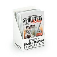 NaturesPlus SPIRU-TEIN Whey Shake - Cookies & Cream - 8 Single Serving Packets, Whey Protein Powder - Meal Replacement with Spirulina, Vitamins & Minerals for Energy - 8 Total Servings