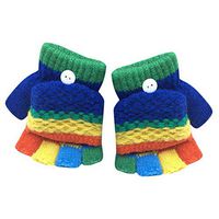 Lyperkin Baby Gloves, Premium Winter WarmToddler Baby Cute Thicken Gloves Patchwork Mitten Hot Gloves for Child Boys and Girls