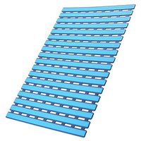 I FRMMY Non Slip Shower Floor Mat with Drain Hole- Anti-Slip and Mold Resistant- 25 x 16 inch (Blue)