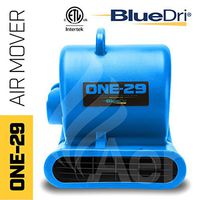 BlueDri One-29 1/3 HP 2.9 AMPS Portable Fully Stackable GFCI 4 Unit Daisy Chain Capability Air Mover Carpet Dryer with 25 Feet Cord Blue (Renewed)