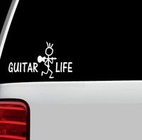 D1065 Guitar Life Vinyl Decal Sticker for Car Truck SUV Van Window Laptop Mac Wall Surface Art