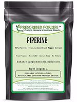 Piperine Powder | 95% Black Pepper Extract Powder | Boosts Nutrient Absorption | Gluten Free, Vegan, Non GMO | Natural Antioxidant (2 oz / 57 g)