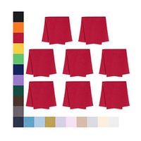 Eyeglass Cleaner Microfiber Cloth - Glasses Cleaner for All Gentle Surfaces, Touchscreens, Smartphones, Camera Lenses, LCD & HD Screens -Red, 8 Pack- by OptiPlix