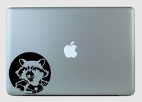 SimplyVinylized Rocket Raccoon Vinyl Decal Sticker Grey