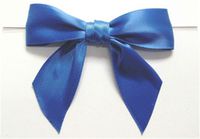 BAYWIND LTD; Large Twist Tie Bows- 100pc (Royal Blue)