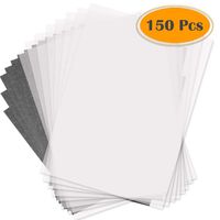 Selizo 150 Pcs Tracing Paper and Carbon Graphite Paper for Wood Burning Transfer, Wood Carving and Tracing