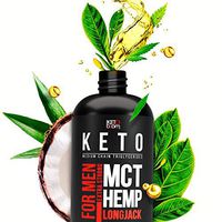 Extra Strong MCT Oil for Men. Includes 30% of Hemp Oil and Longjack Extract. Made of Natural Components. Made in The USA