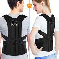 Back Brace Posture Corrector for Men and Women, Adjustable Full Lumbar Back Brace Belts for Slouching and Hunching to Improve Bad Posture Thoracic Kyphosis and Upper Back Pain Relief (XXL)