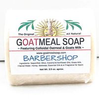 Goat Milk & Honey Products - Beekman - All Natural For Eczema - Psoriasis - Sensitive Skin - Palm & SLS Free - Non GMO - Free Fast Ship Over $25 (Barbershop , 3.5 oz Soap)