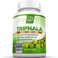BRI Nutrition Triphala - 1000mg Veggie Himalaya Triphala Pure Extract Plus - 60 Day Supply - 120ct Vegetable Cellulose Capsules