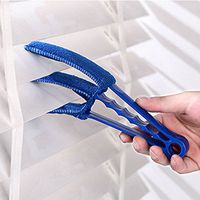 MAZIMARK--Microfibre Venetian Window Car Blinds Duster Slats Polish Cleaner Brushes Blue