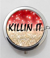 BlackKey Killin it 3-Compartment Decorative Pocket Gift Box Case Organizer for Pill, Color 1 -870