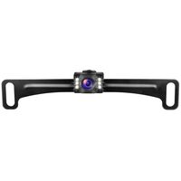 Car Rear View Reverse Camera License Plate Backup Camera with Wide View Angle 6 LED Night Vision Waterproof Front & Back up Camera, Guide Line On/Off