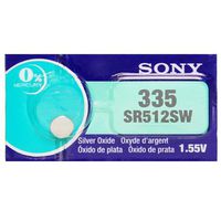 Sony 335 (SR512SW) 1.55V Silver Oxide 0% Hg Mercury Free Watch Battery (10 Batteries)