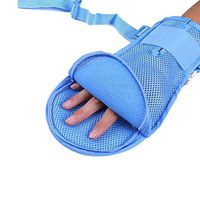 MQYH@ Medical Restricted Gloves/Patient Hand Straps - Patient Fixed Restraint Strap with Anti-Scratch Board with Tied Rope Comfortable Breathable Waterproof Gloves One Loaded, M