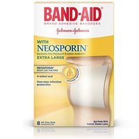 BAND-AID with Neosporin Bandages Extra Large All One Size 8 Each (Pack of 5)